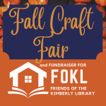 fall craft fair and fundraiser sign