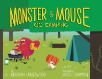 book cover with campers