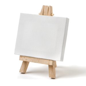tiny canvas on stand