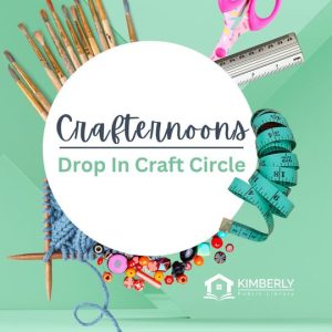 Crafternoons monthly craft circle