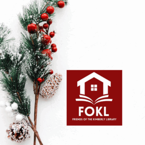 pine branches with red berries and snowy pinecones with the FOKL logo