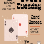 Tween Tuesday card playing event