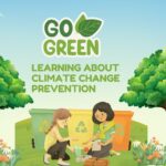 mom and daughter recycling