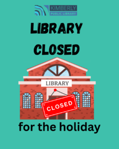 Library closed for Memorial Day holiday