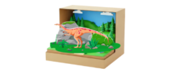 shoe box with dinosaur theme