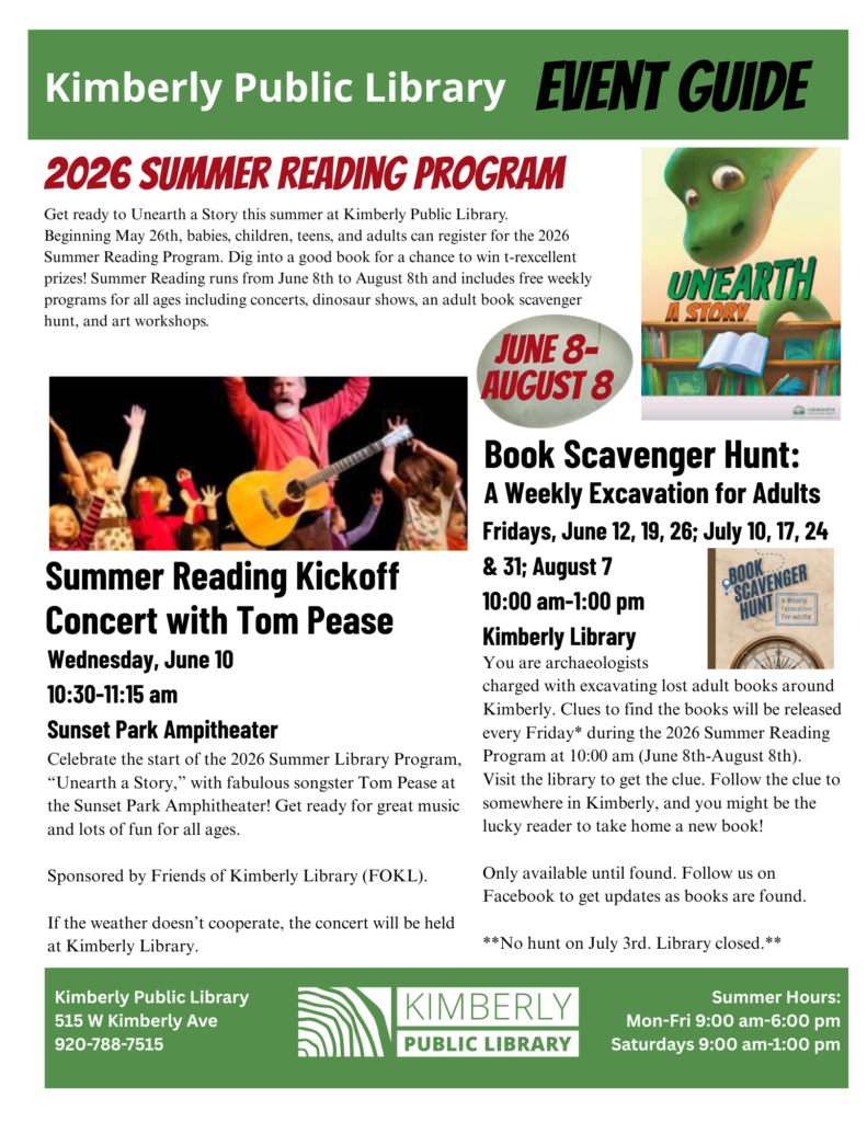 2026 Summer Event Guide page 1