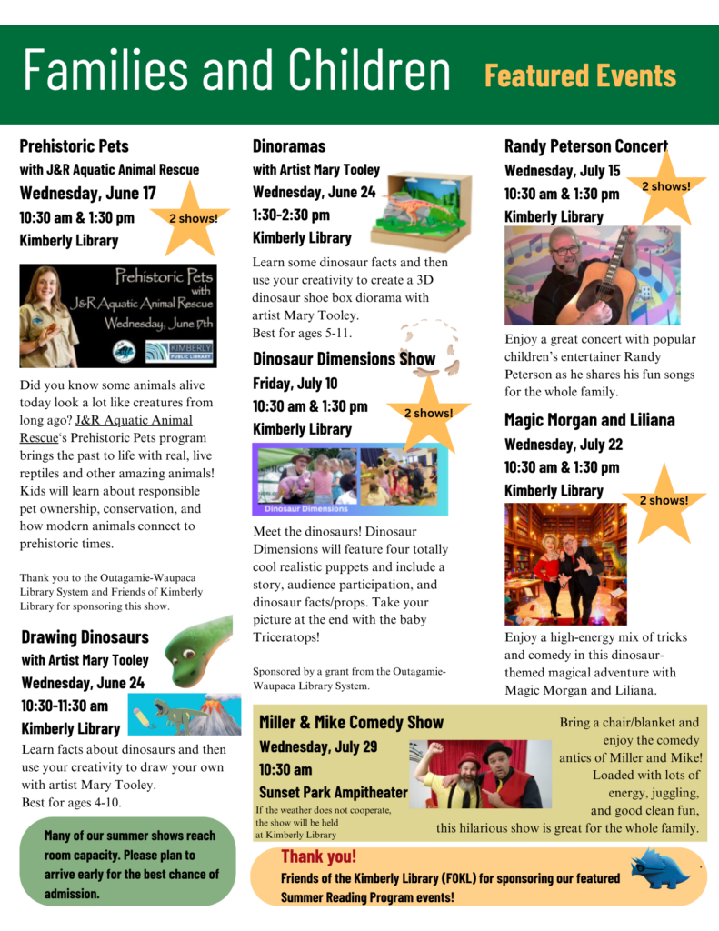 2026 Summer Event Guide page 2