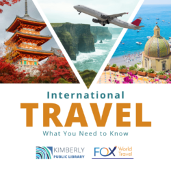 collage of travel destinations and the text: "international travel: what you need to know"