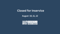 Closed for inservice
