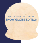 wooden snow globe cutout